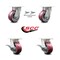 Service Caster 4 Inch Kingpinless Poly on Aluminum Wheel Caster Swivel Locks 2 Brakes SCC, 2PK SCC-KP30S420-PAR-BSL-2-SLB-2 - alternate 6